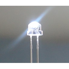 5mm Straw Hat LED (5 Pack)-White