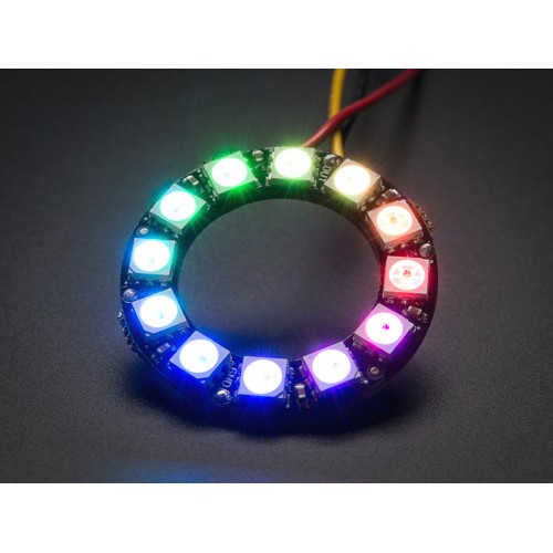 Neopixel Ring 12 X Ws2812 5050 Rgb Led With Integrated Drivers At Mg Super Labs India 