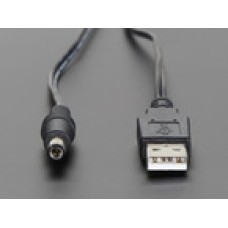 USB to 2.1mm Male Barrel Jack Cable - 22AWG & 1 meter