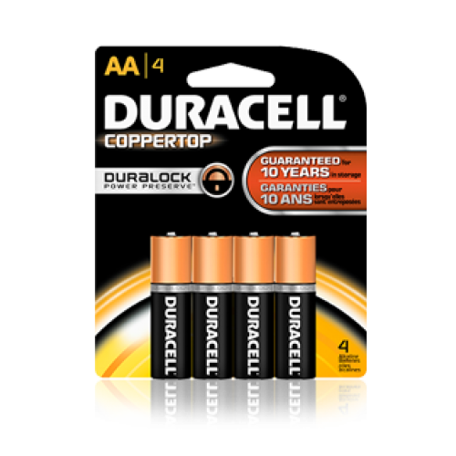 Duracell AA Battary (Pack of 4) at MG Super Labs India