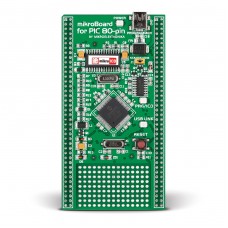 mikroBoard for PIC 80-pin with PIC18F8520