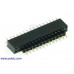 0.100" (2.54 mm) Female Header: 1x2-Pin, Straight