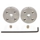 Pololu Universal Aluminum Mounting Hub for 4mm Shaft, #4-40 Holes (2-Pack)