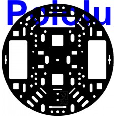 Pololu 5" Robot Chassis RRC04A Solid Black