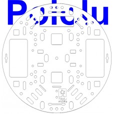 Pololu 5" Robot Chassis RRC04A Solid White