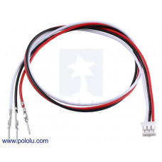 3-Pin Female JST PH-Style Cable (30 cm) with Male Pins for 0.1" Housings