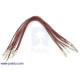Wires with Pre-Crimped Terminals 10-Pack F-F 6" Brown