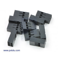 0.1" (2.54mm) Crimp Connector Housing: 2x3-Pin 10-Pack