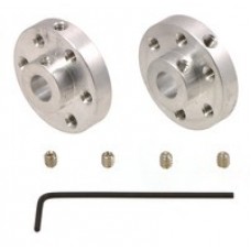 Pololu Universal Aluminum Mounting Hub for 1/4″ Shaft, #4-40 Holes (2-Pack)