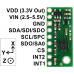 LSM303D 3D Compass and Accelerometer Carrier with Voltage Regulator