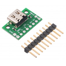 USB 2.0 Type-C Connector Breakout Board (usb07b)