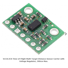 VL53L3CX Time-of-Flight Multi-Target Distance Sensor Carrier with Voltage Regulator, 300cm Max