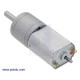 78:1 Metal Gearmotor 20Dx43L mm 6V CB with Extended Motor Shaft