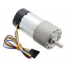 100:1 Metal Gearmotor 37Dx73L mm 24V with 64 CPR Encoder (Helical Pinion)