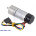 34:1 Metal Gearmotor 25Dx67L mm HP 12V with 48 CPR Encoder