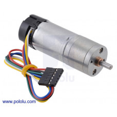 99:1 Metal Gearmotor 25Dx69L mm MP 12V with 48 CPR Encoder