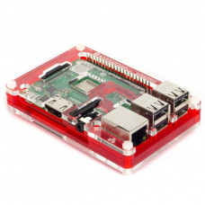 Pimoroni Coupé Red – Pibow 3 B+ Coupé (Raspberry Pi 3 B+, 3 & 2)