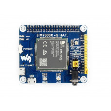 SIM7600G-H 4G HAT For Raspberry Pi, LTE Cat-4 4G / 3G / 2G Support, GNSS Positioning, Global Band